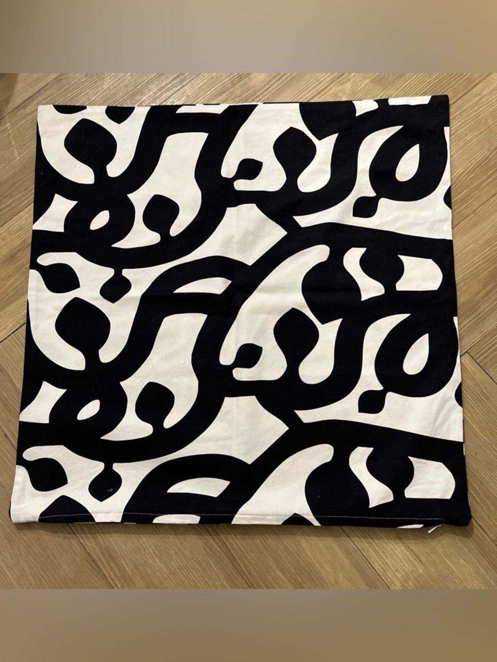 IKEA Black White Abstract Kajsa Trad European Pillow Covers  26" x 26"